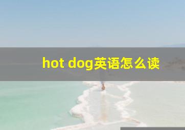 hot dog英语怎么读